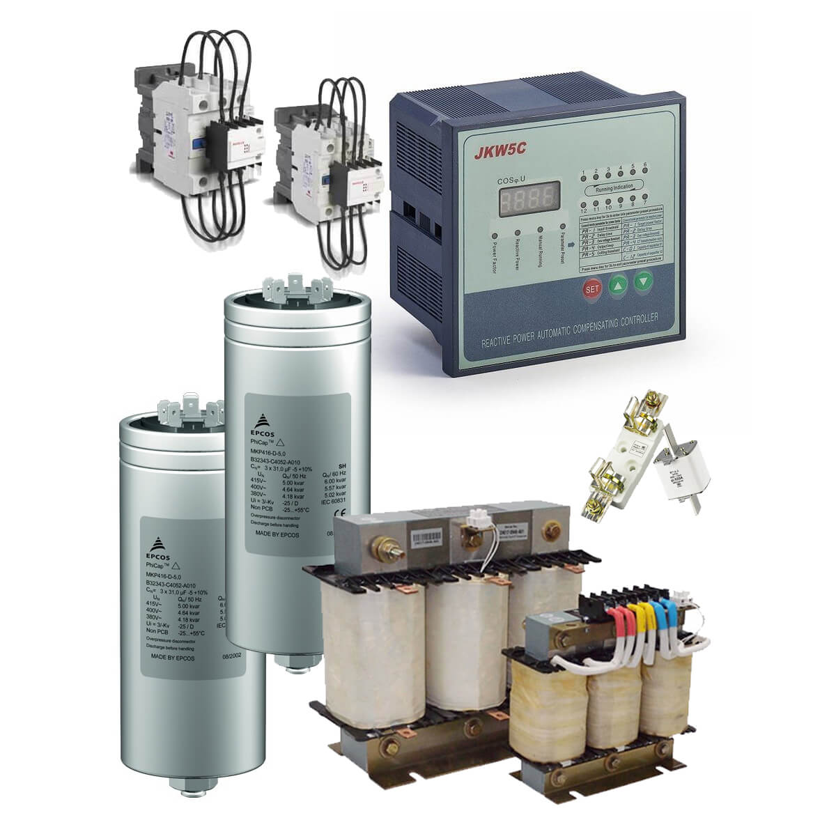 Capacitor / Reactor / Capacitor Duty Contactor / Power Factor Regulator